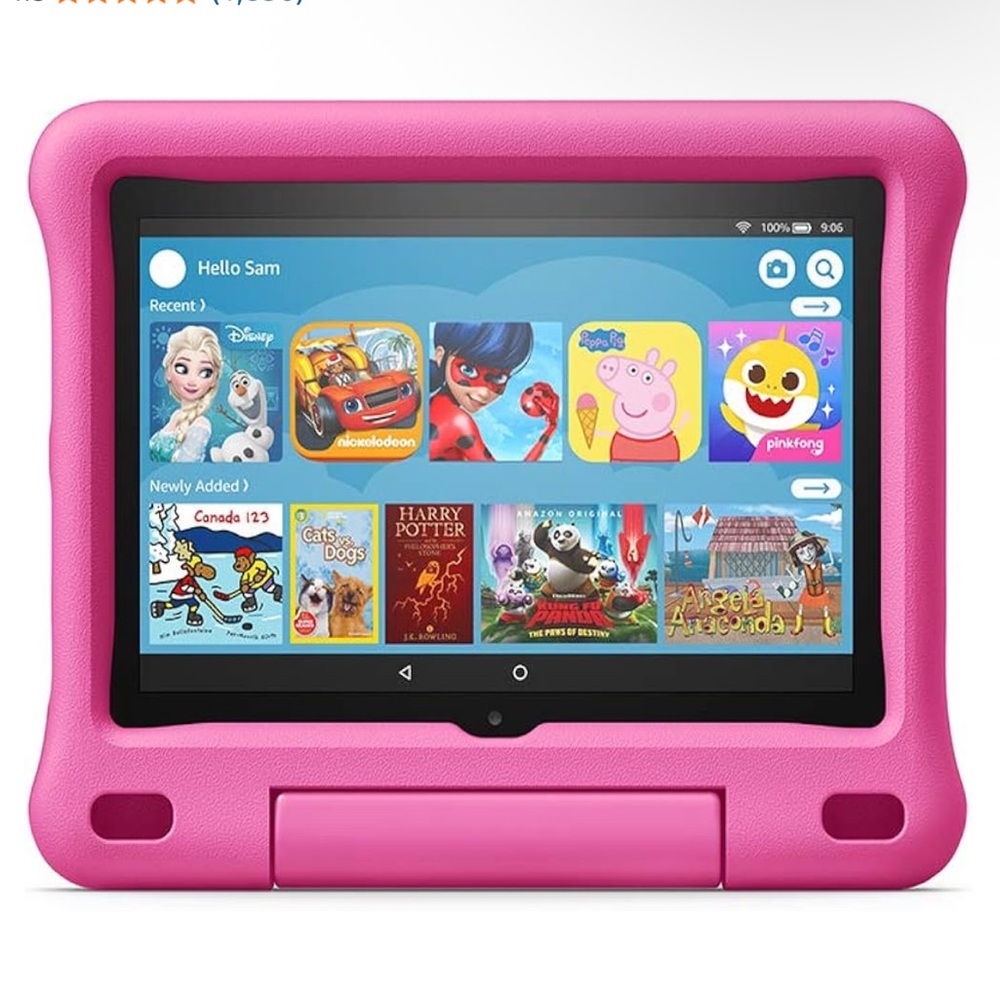 Amazon Fire HD 8 Kids tablet, 8" HD display PINK OR BLUE - Picture 2 of 7